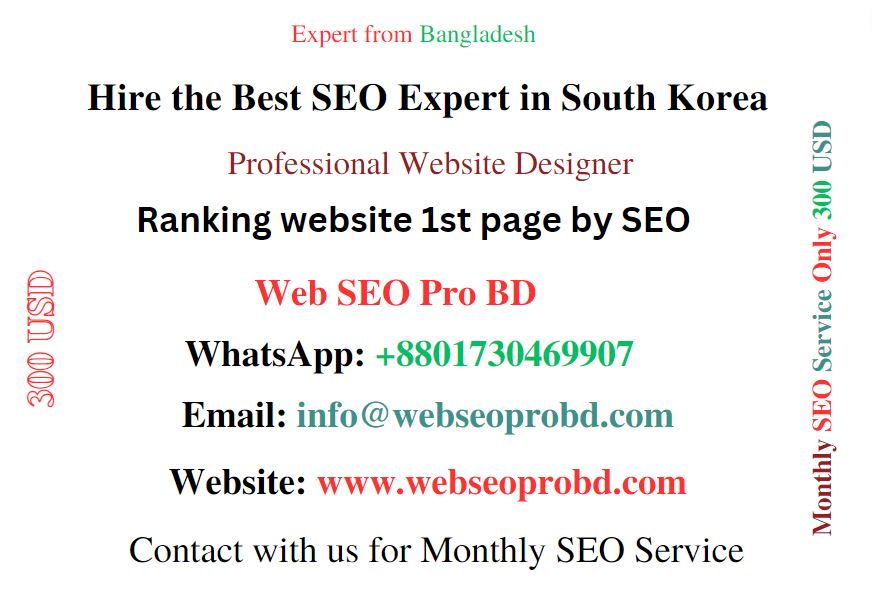 Hire the Best SEO Expert in South Korea