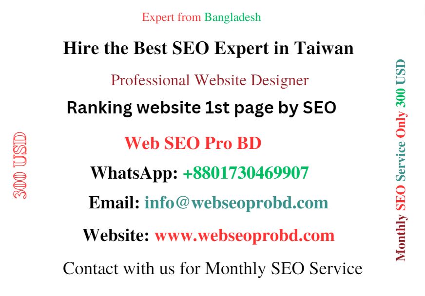 Hire the best SEO experts in Taiwan